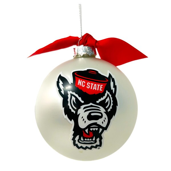 Glass Ball Ornament With Tuffy Head